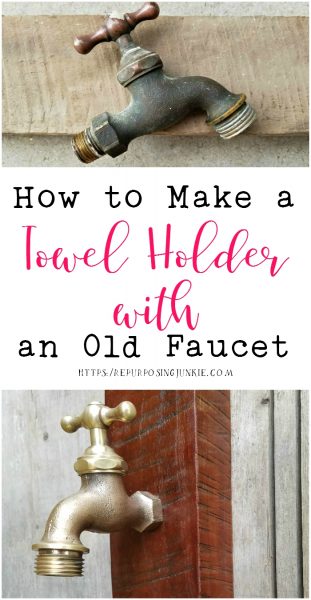 How to Make a Towel Holder with an Old Faucet