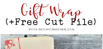 How to Stencil Gift Wrap
