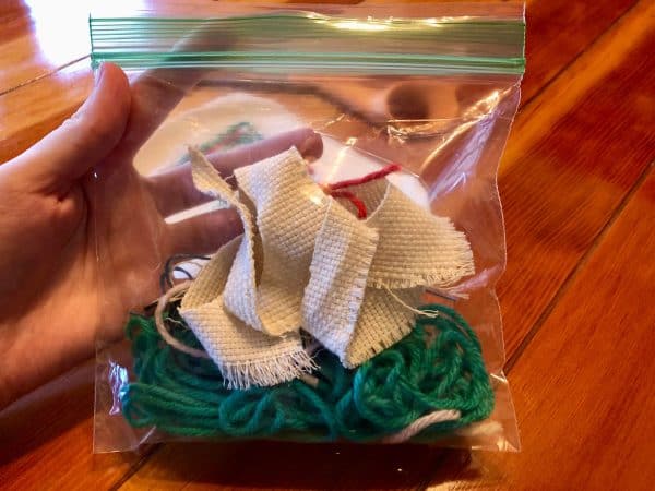 Punch Needle letter ornament. Punch Needle custom ornament. Punch Needle Personalized Christmas Ornament. Beginner punch needle project. Beginner punch  needle DIY. Punch Needle crafts. Punch Needle ideas. Christmas crafts. Christmas DIY. 