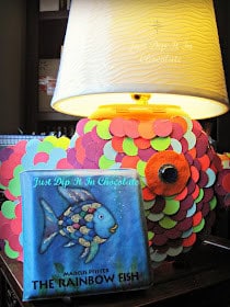 Tide Pods lamp DIY. The Rainbow Fish crafts. Trash to treasure repurposing tide pods containers. Repurpose tide pod containers. Tide pods. Just Dip It In Chocolate.