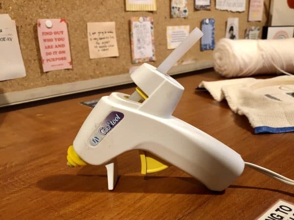 Hot glue gun. Crafting hot glue gun. 
