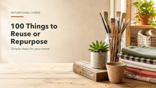 Title graphic for article: 100 Things to Reuse or Repurpose Around Your Home